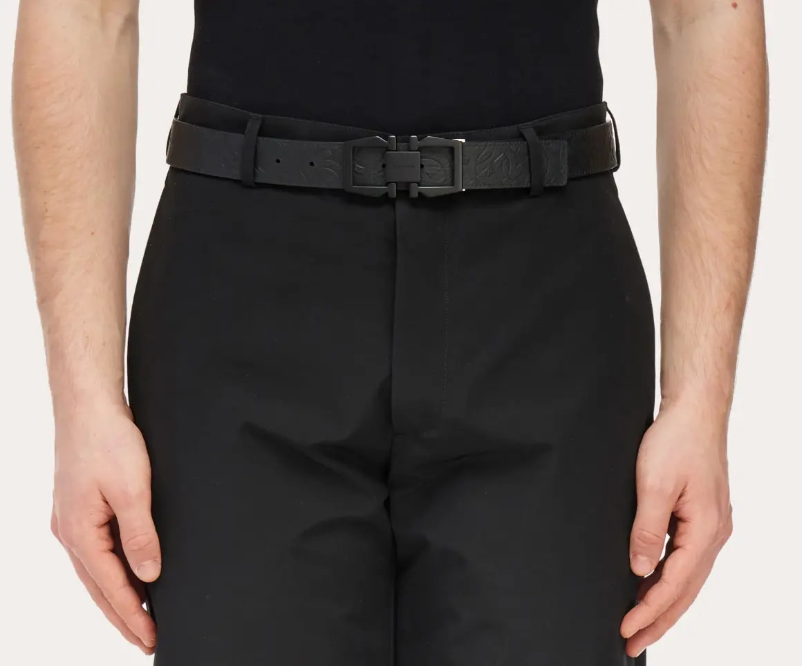 Thắt Lưng Salvatore Ferragamo Gancini 'Black' 670251-776323 — ảnh 2
