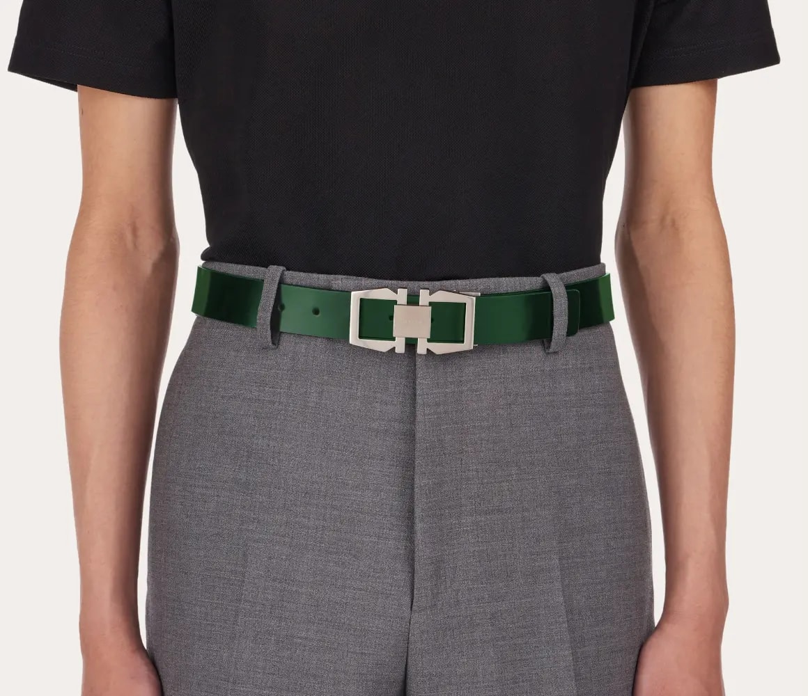 Thắt Lưng Salvatore Ferragamo Gancini 'Green' 670251-773323 — ảnh 2