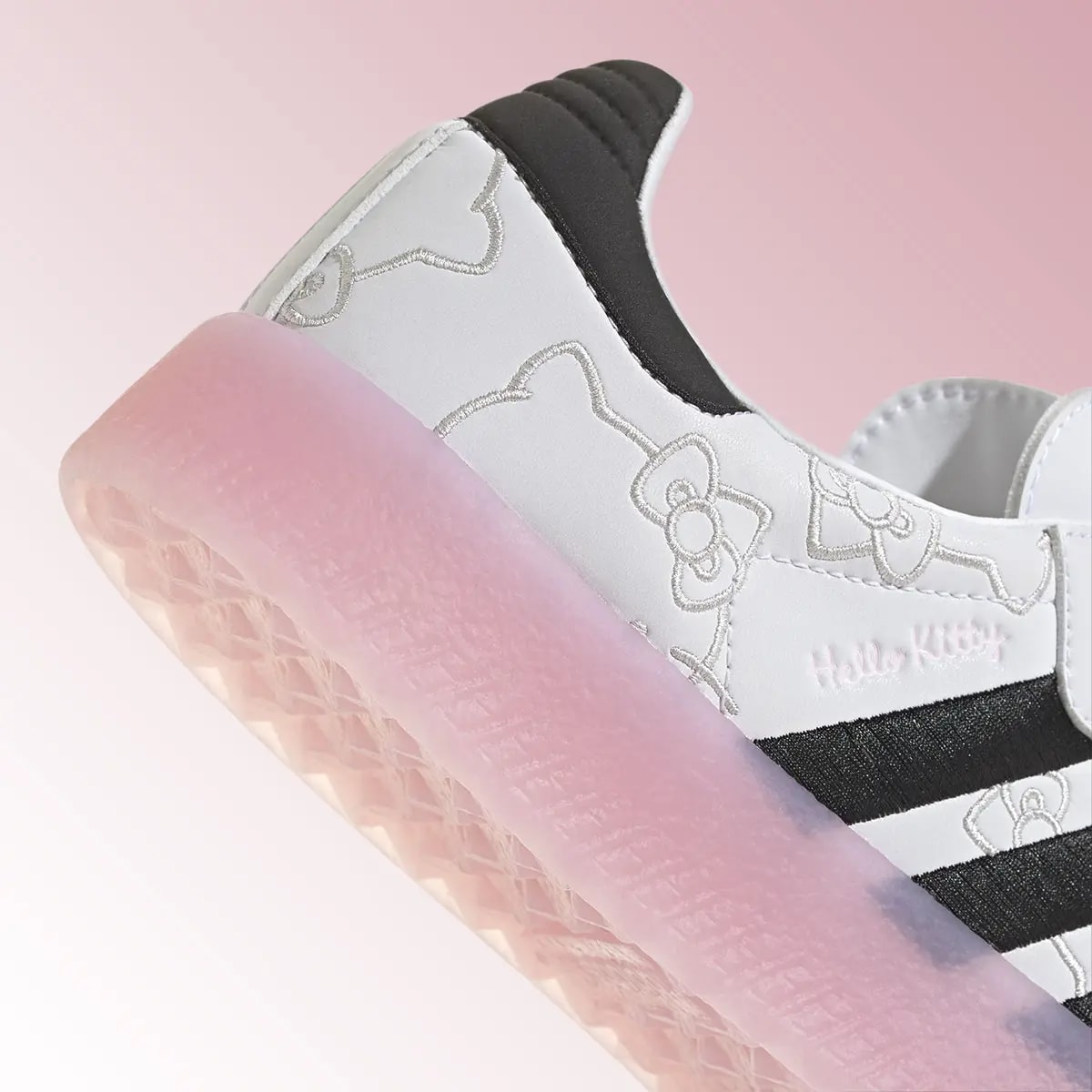 Giày Adidas Sambae x Hello Kitty 'White Black Clear Pink' IG4450 — ảnh 3