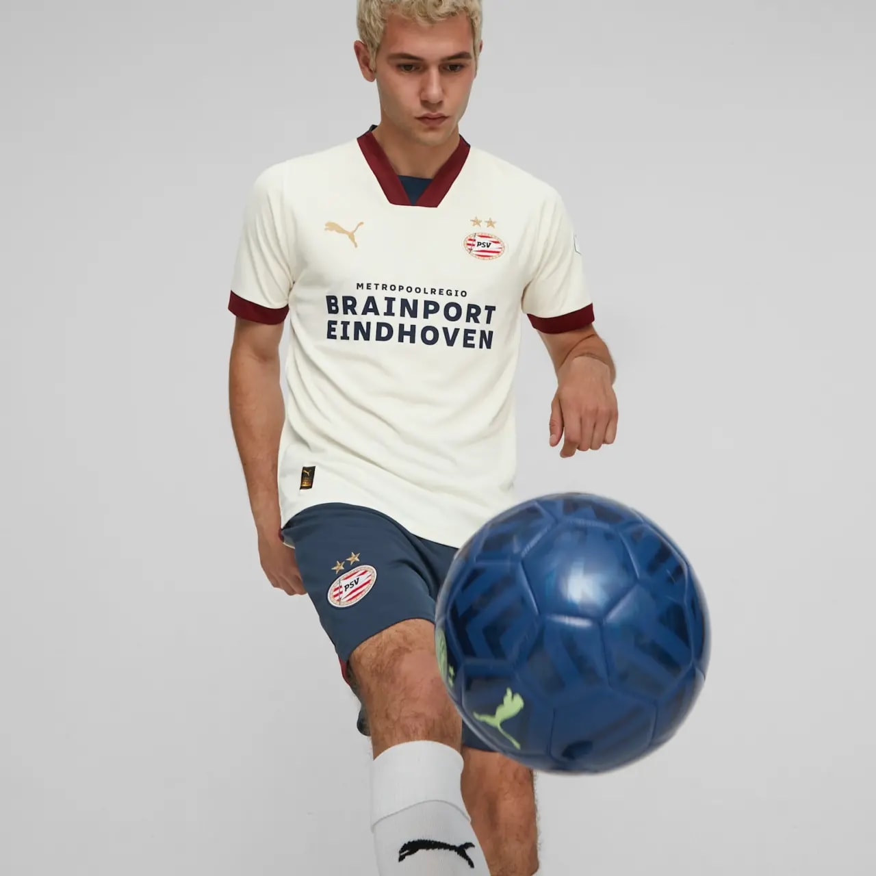Áo Puma PSV Eindhoven 23/24 Away Jersey 'White' 770586-02 — ảnh 3