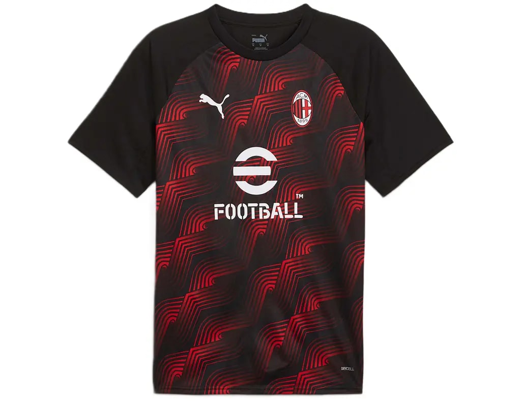 Áo Puma AC Milan Pre-Match Football Jersey 'Black Red' 774024-01 — kich-thuoc: L