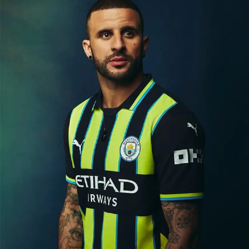 Áo Puma Manchester City 24/25 Authentic Away 'Black Yellow' 778614-02 — ảnh 3