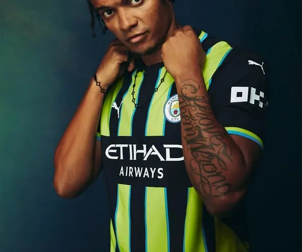 Áo Puma Manchester City 24/25 Authentic Away 'Black Yellow' 778614-02 — ảnh 2