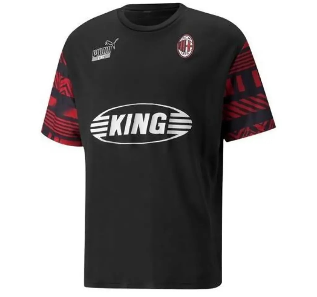 Áo Puma AC Milan Heritage Jersey Logo T-Shirt 'Black' 765093-01 — kich-thuoc: L