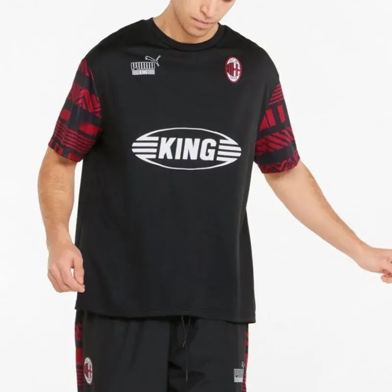 Áo Puma AC Milan Heritage Jersey Logo T-Shirt 'Black' 765093-01 — ảnh 2