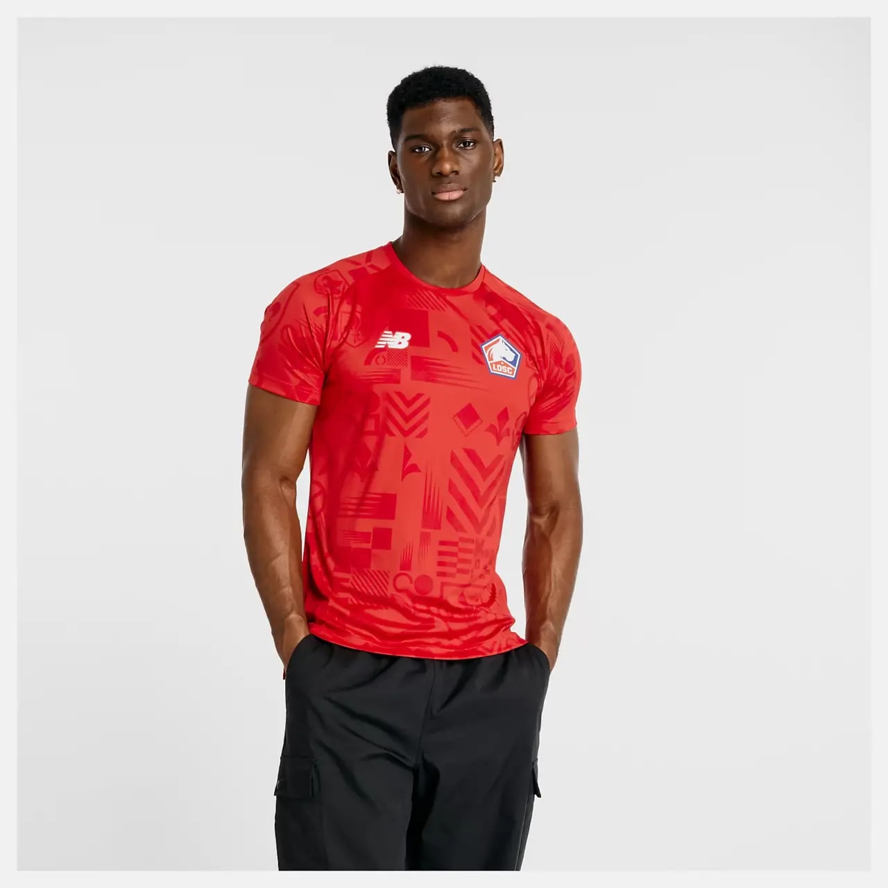 Áo Asics Lille LOSC Match Jersey 'Red' MT231367-HME — ảnh 2
