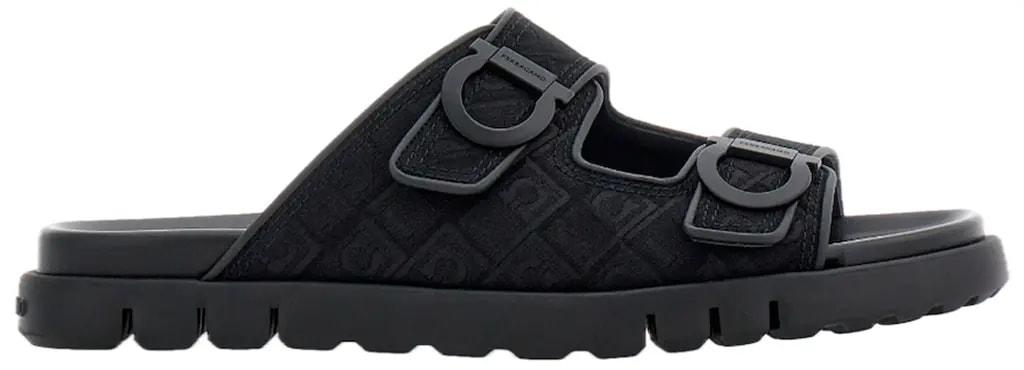 Dép Salvatore Ferragamo Double-strap Sandal 'Black' 029157-775573 — kich-thuoc: 41
