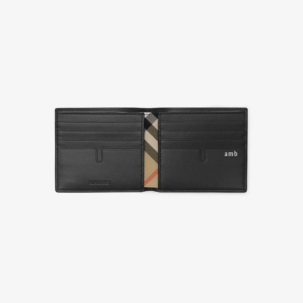 Ví Burberry B Shield Bifold Wallet 'Black' 81003321 — ảnh 3