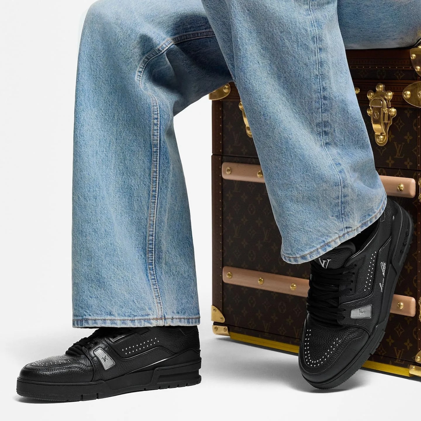 Giày Louis Vuitton LV Trainers 'Black' 1ADDCK — ảnh 2