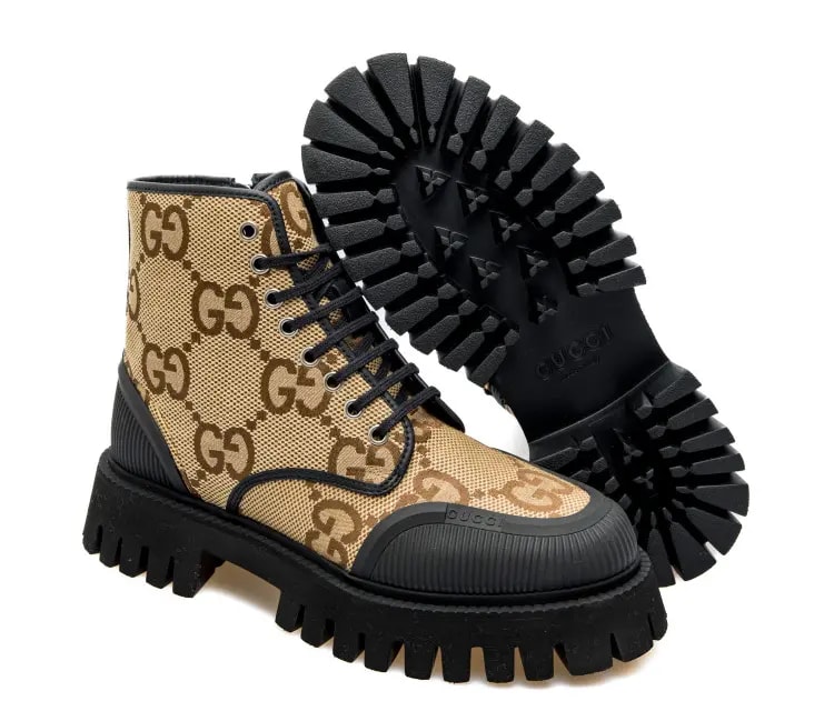 Giày Gucci Lace-up Boot 'Camel Ebony' 699970-UKOF0-2590 — ảnh 3