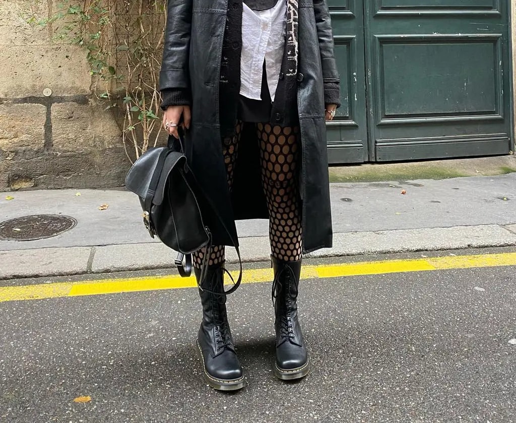 Giày Dr.Martens 1B99 Virginia Leather High Boots 'Black' 11820008 — ảnh 2
