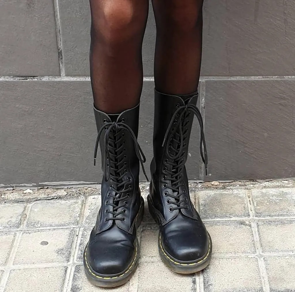 Giày Dr.Martens 1914 Smooth Leather Tall Boots 'Black' 11855001 — ảnh 2