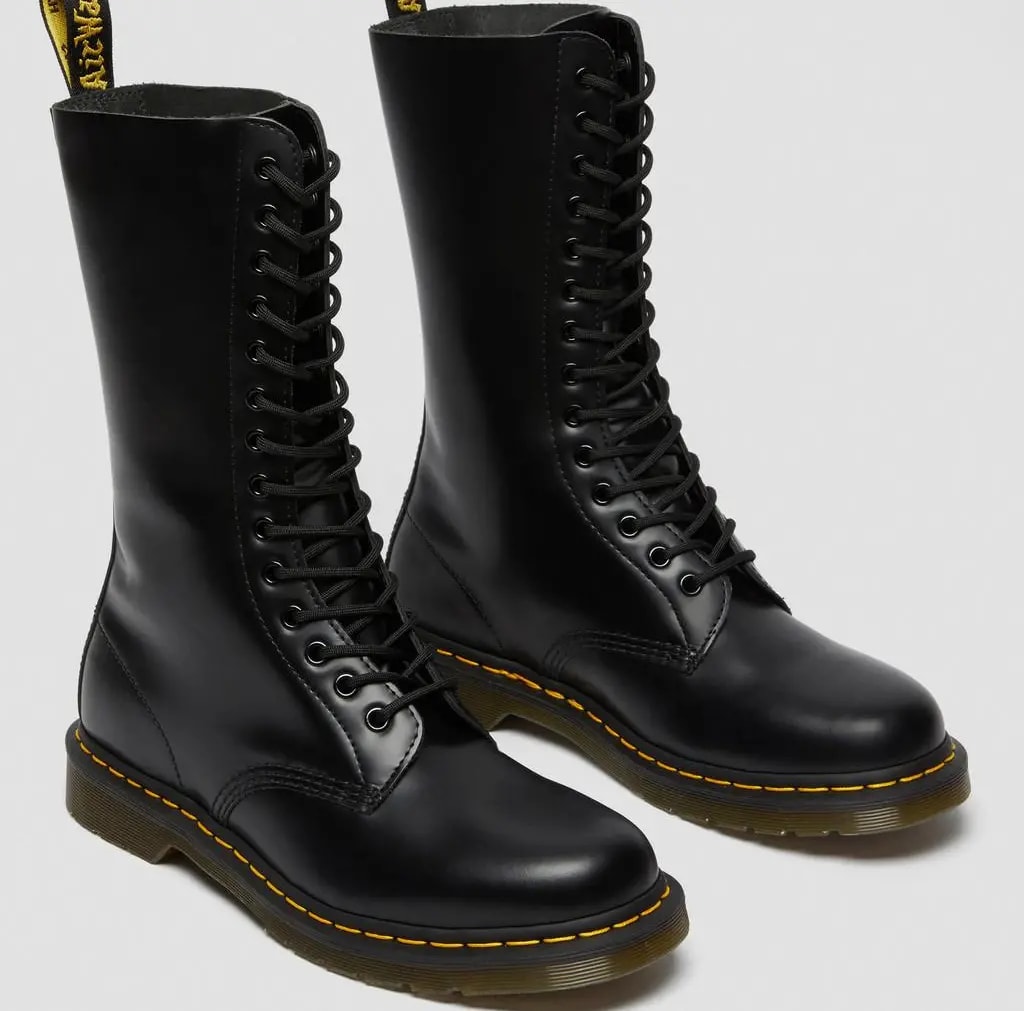 Giày Dr.Martens 1914 Smooth Leather Tall Boots 'Black' 11855001 — ảnh 4