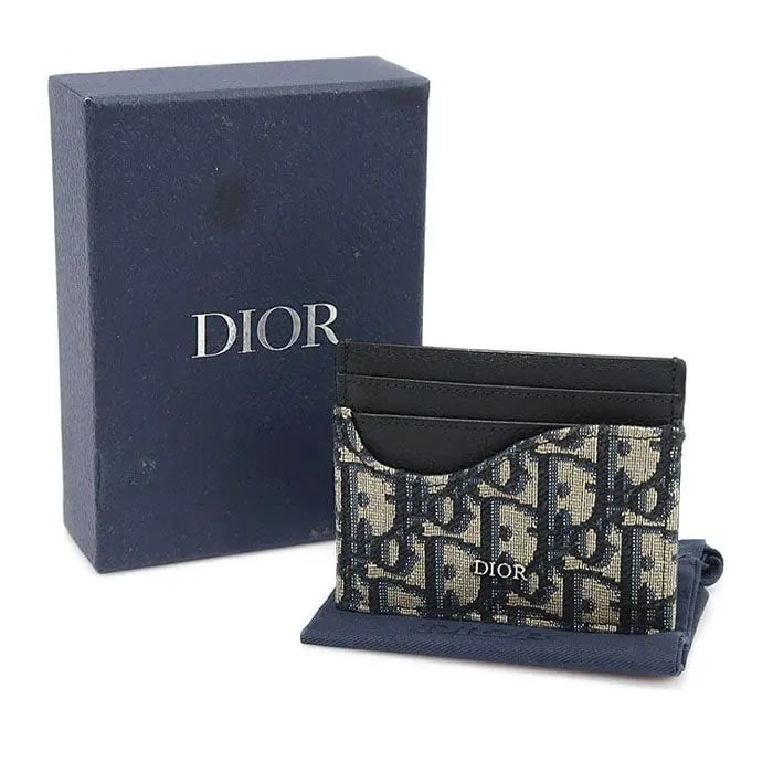 Ví Dior Saddle Card Holder 'Beige Black' 2ADCH164YKS-H05E — ảnh 2