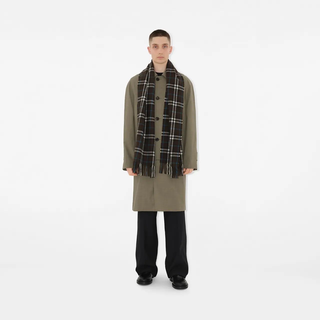 Khăn Burberry Check Cashmere Scarf 'Snug' 80965401 — ảnh 3