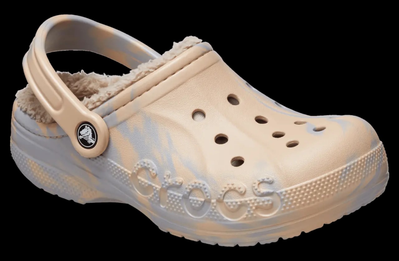 Dép Crocs Baya Lined Marbled Clog 'Chai' 208333-2ZM — ảnh 3