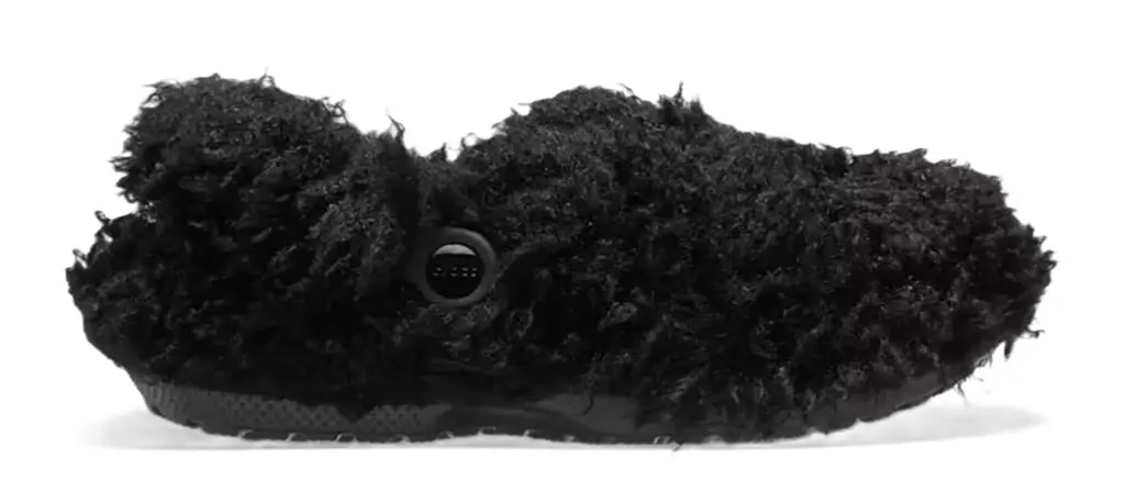 Dép Crocs Classic Shaggy Fur Lined Clog 'Black' 210911-001 — kich-thuoc: 36-37