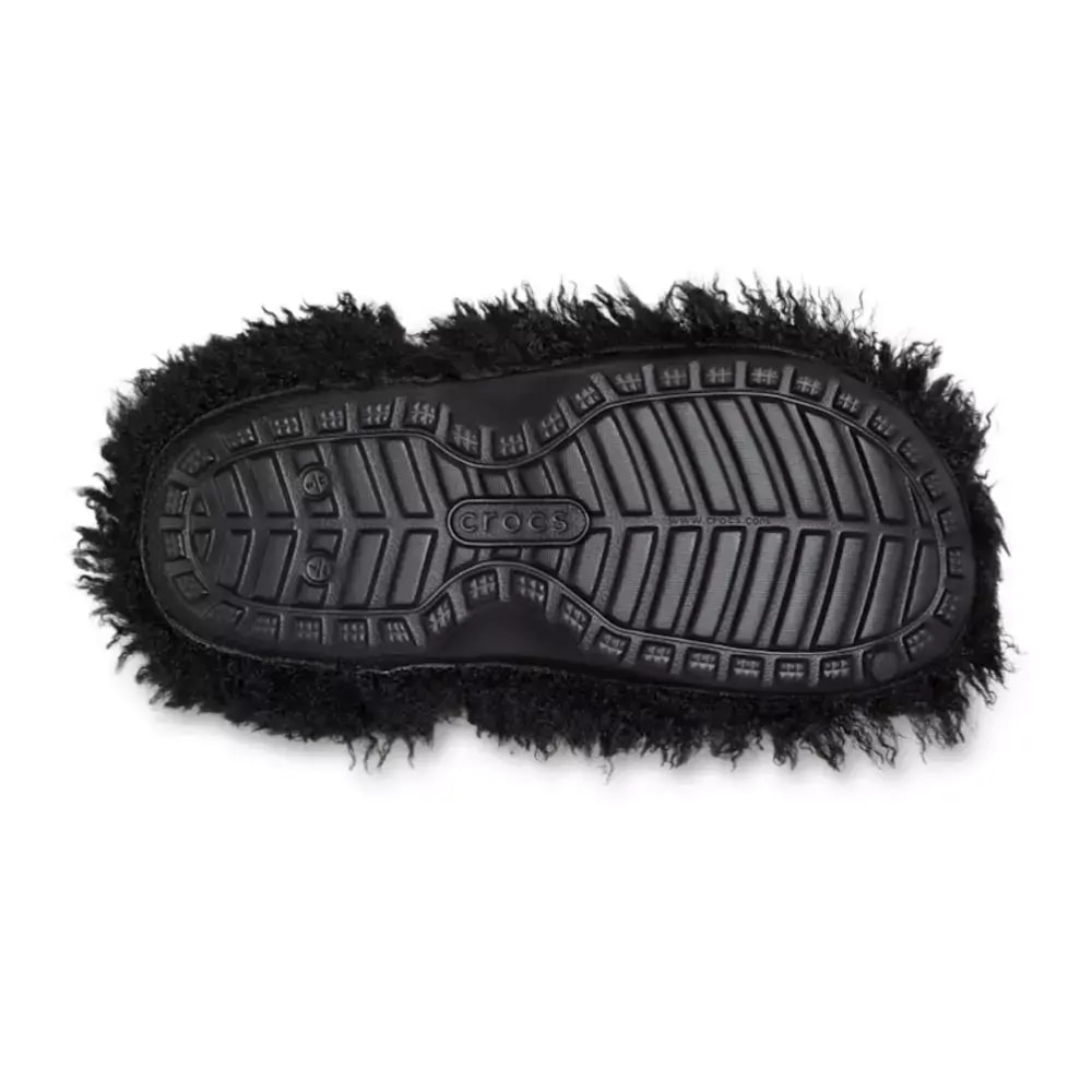 Dép Crocs Classic Shaggy Fur Lined Clog 'Black' 210911-001 — ảnh 4