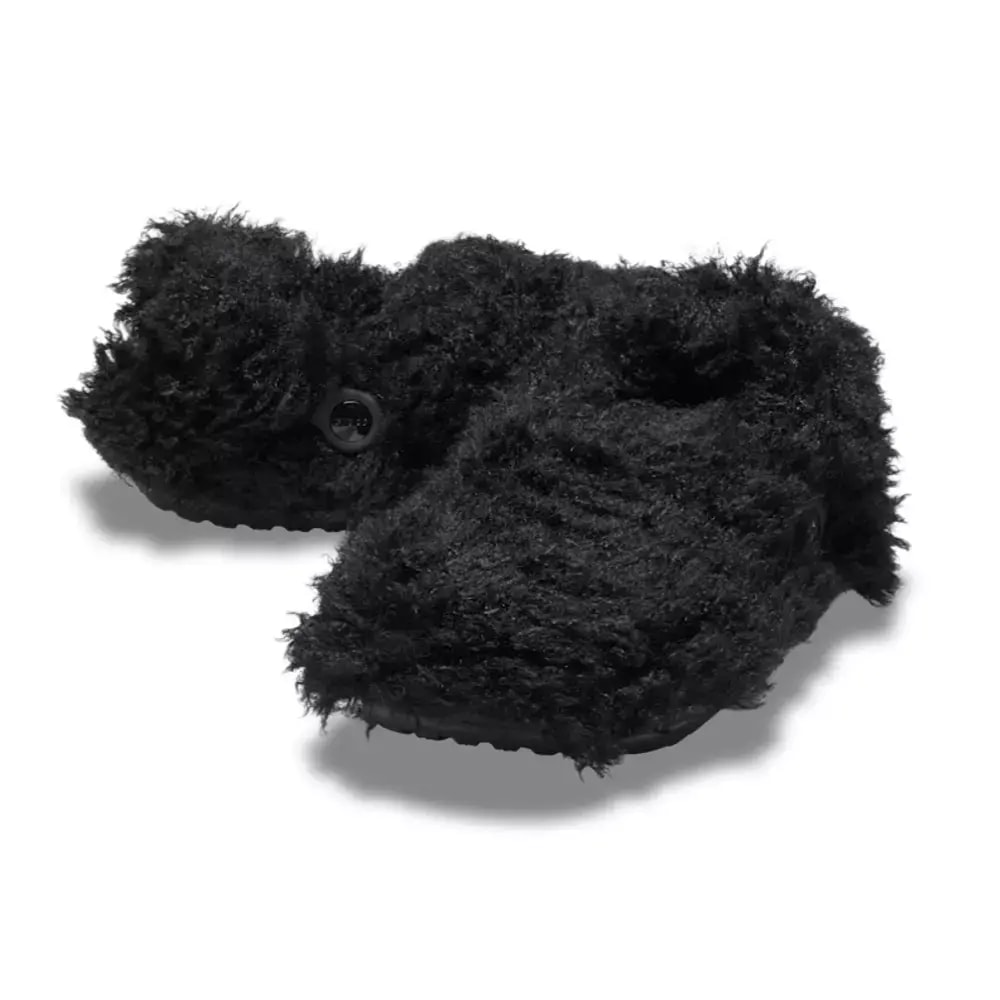 Dép Crocs Classic Shaggy Fur Lined Clog 'Black' 210911-001 — ảnh 2