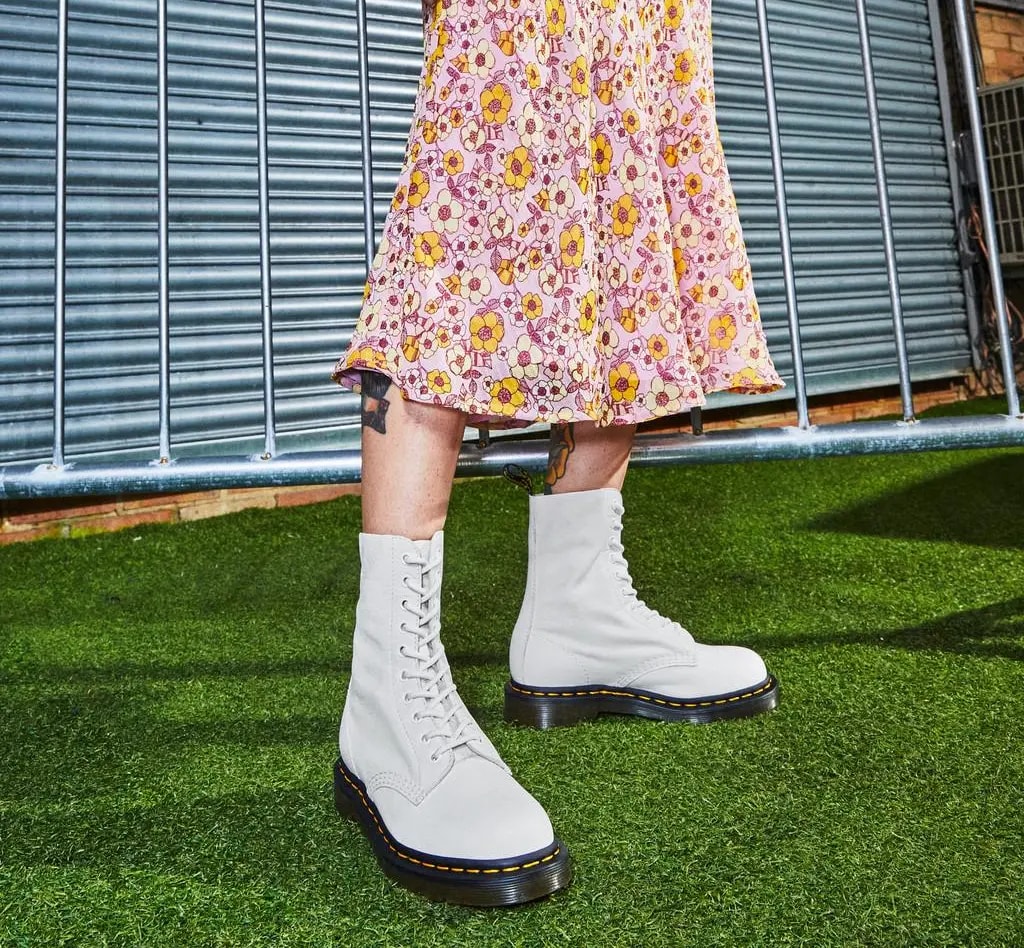 Giày Dr.Martens 1490 Virginia Leather High Boots 'White' 27261113 — ảnh 2