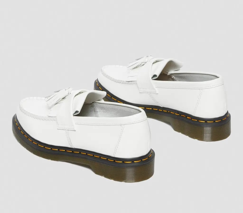 Giày Dr.Martens Adrian Yellow Stitch Leather Tassel 'White' 27431100 — ảnh 4