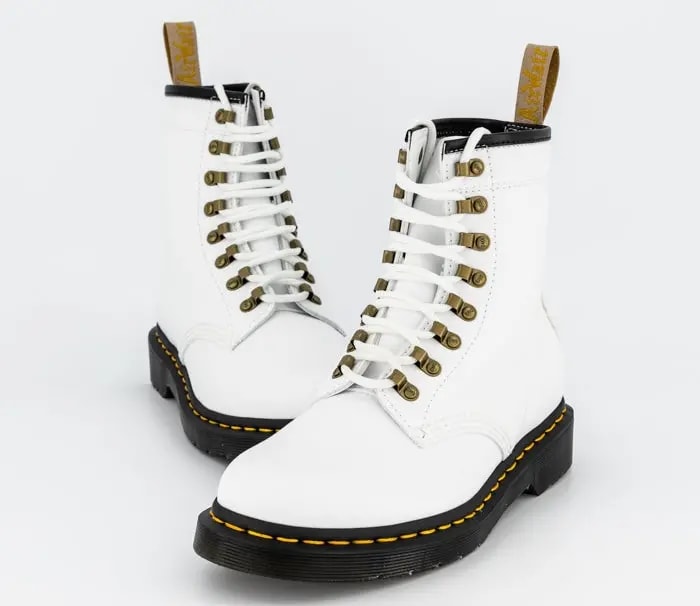 Giày Dr.Martens 1460 Vegan Lace Up Boots 'White' 27649113 — ảnh 3