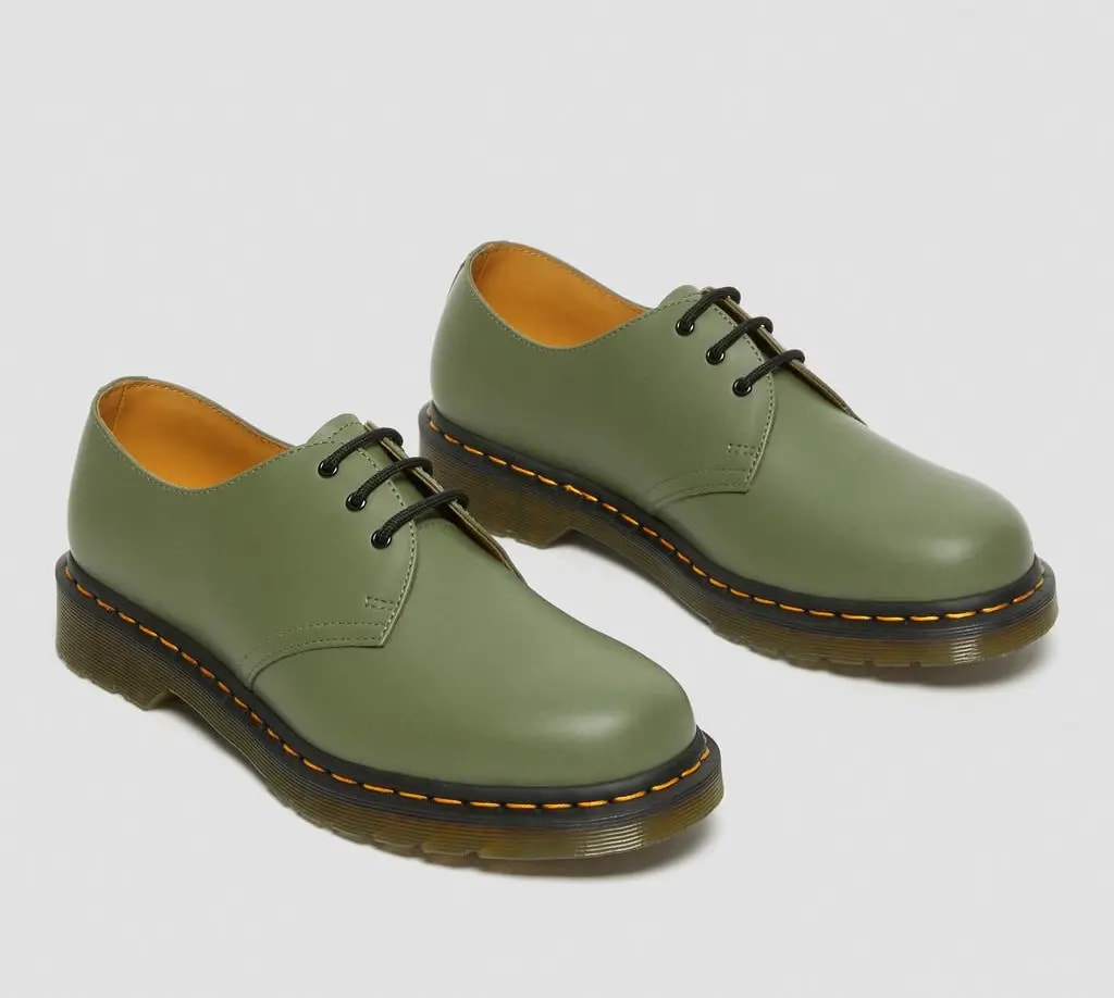 Giày Dr.Martens 1461 Smooth Leather Oxford 'Khaki Green' 27757384 — ảnh 4