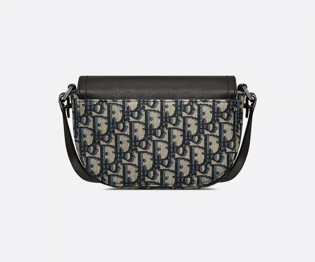 Túi Dior Mini Saddle Flap 'Black Beige' 2ADCA435YKS-H27E — ảnh 2