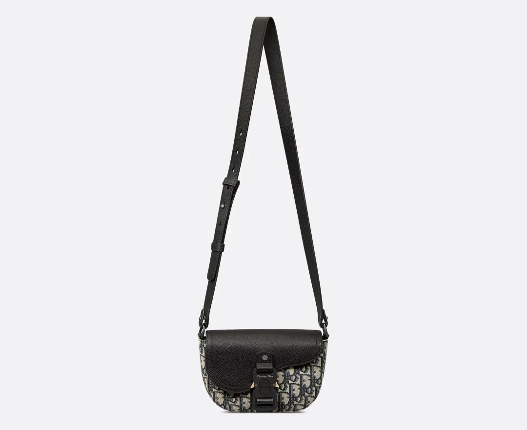 Túi Dior Mini Saddle Flap 'Black Beige' 2ADCA435YKS-H27E — ảnh 5