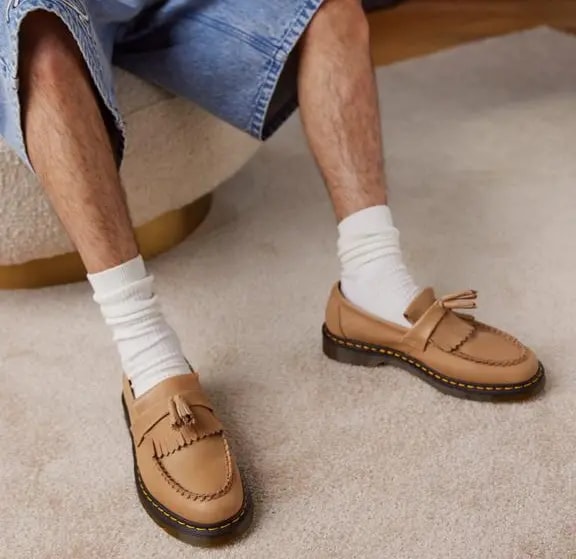 Giày Dr.Martens Adrian Carrara Leather Tassel 'Beige' 30686250 — ảnh 2