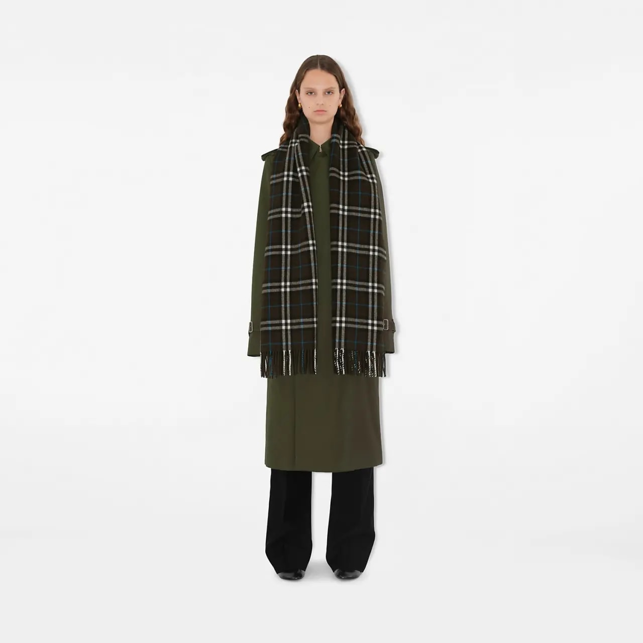 Khăn Burberry Check Cashmere Scarf 'Snug' 80965401 — ảnh 4