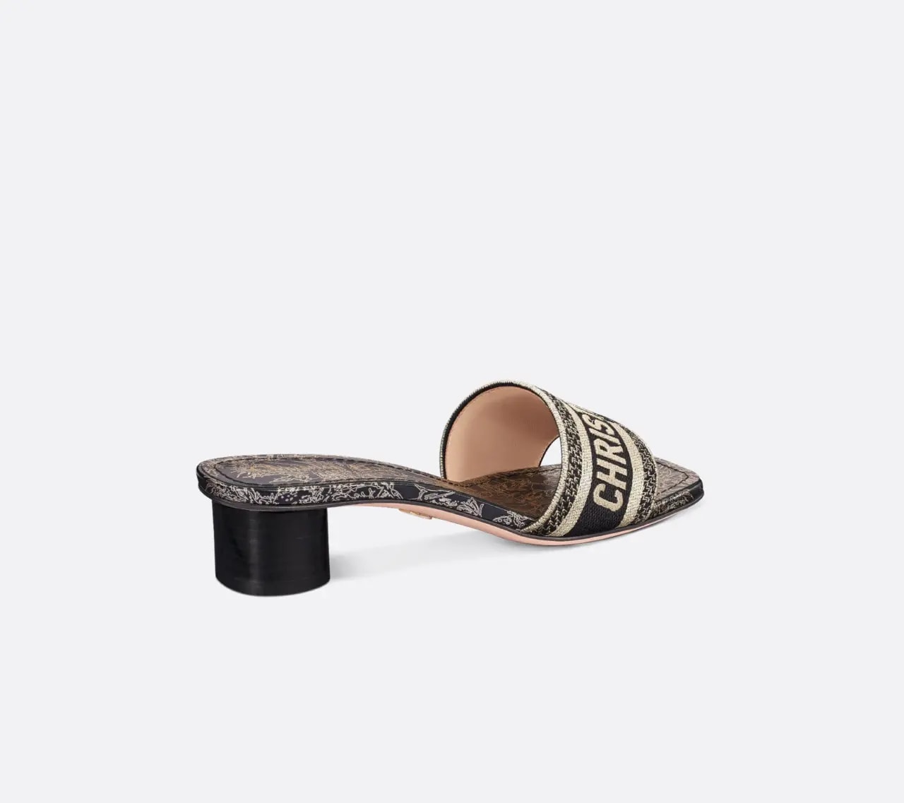 Dép Dior Dway Heeled Slide 'Black' KCQ902CDI-S21X — ảnh 3