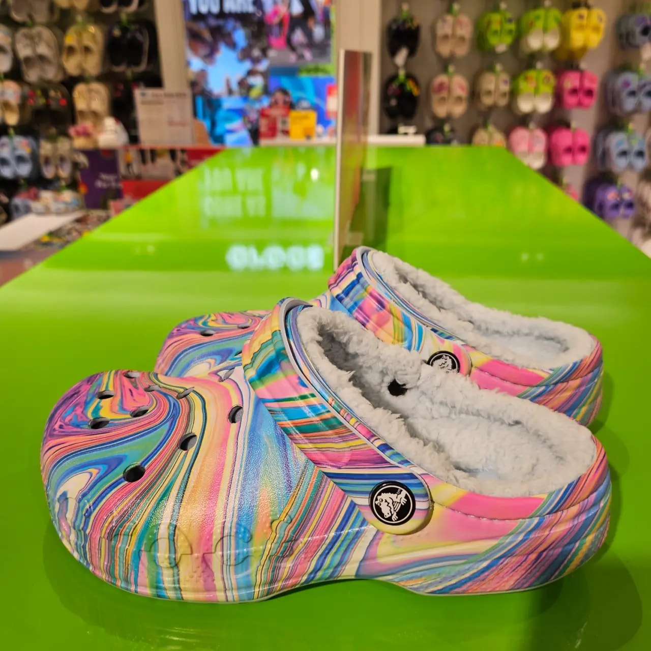 Dép Crocs Baya Lined Clogs 'Multicolor' 205975-4KV — ảnh 3