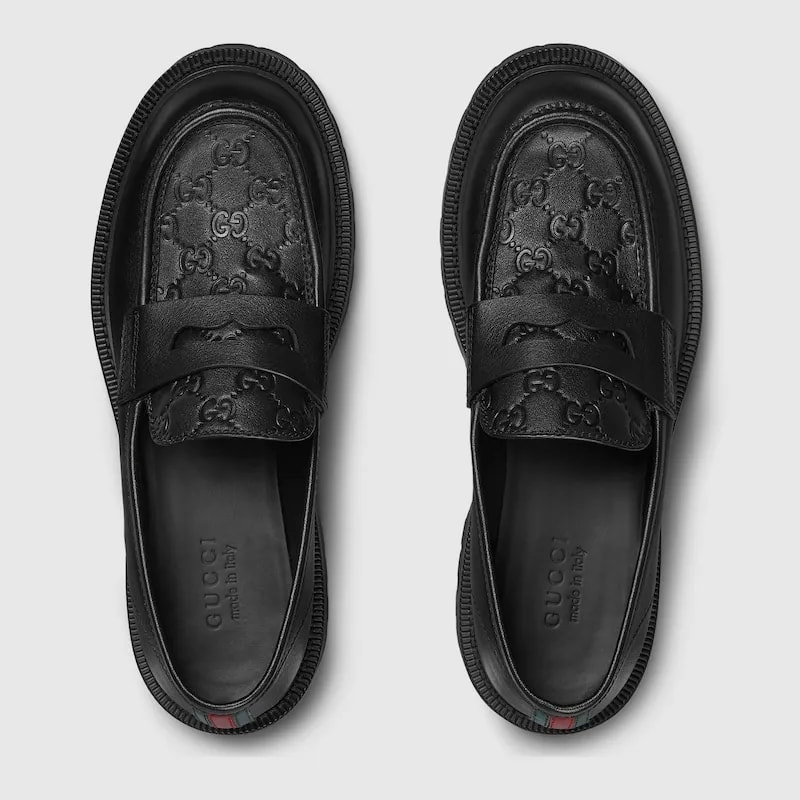 Giày Gucci Loafer With Web 'Black' 798532-AADUQ-1072 — ảnh 4