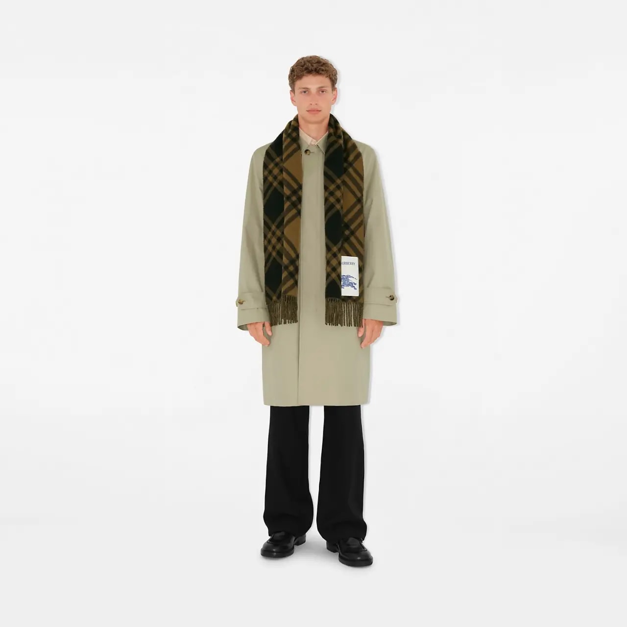 Khăn Burberry Check Cashmere Scarf 'Camp' 80997091 — ảnh 2