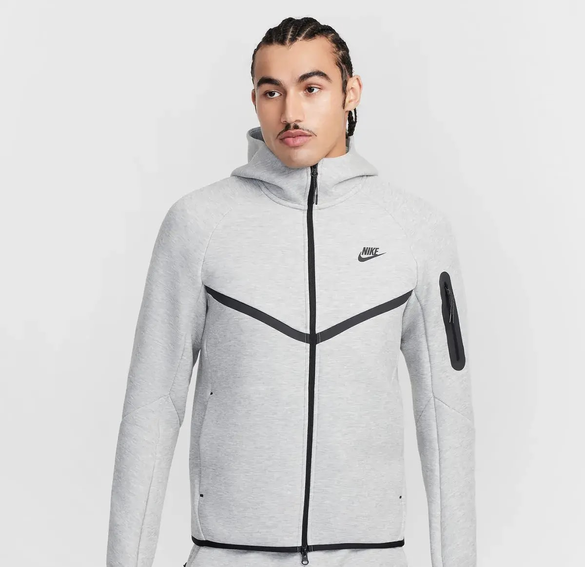 Áo Nike Tech Fleece Full Zip Hoodie 'Dark Gray' HV0950-063 — ảnh 4