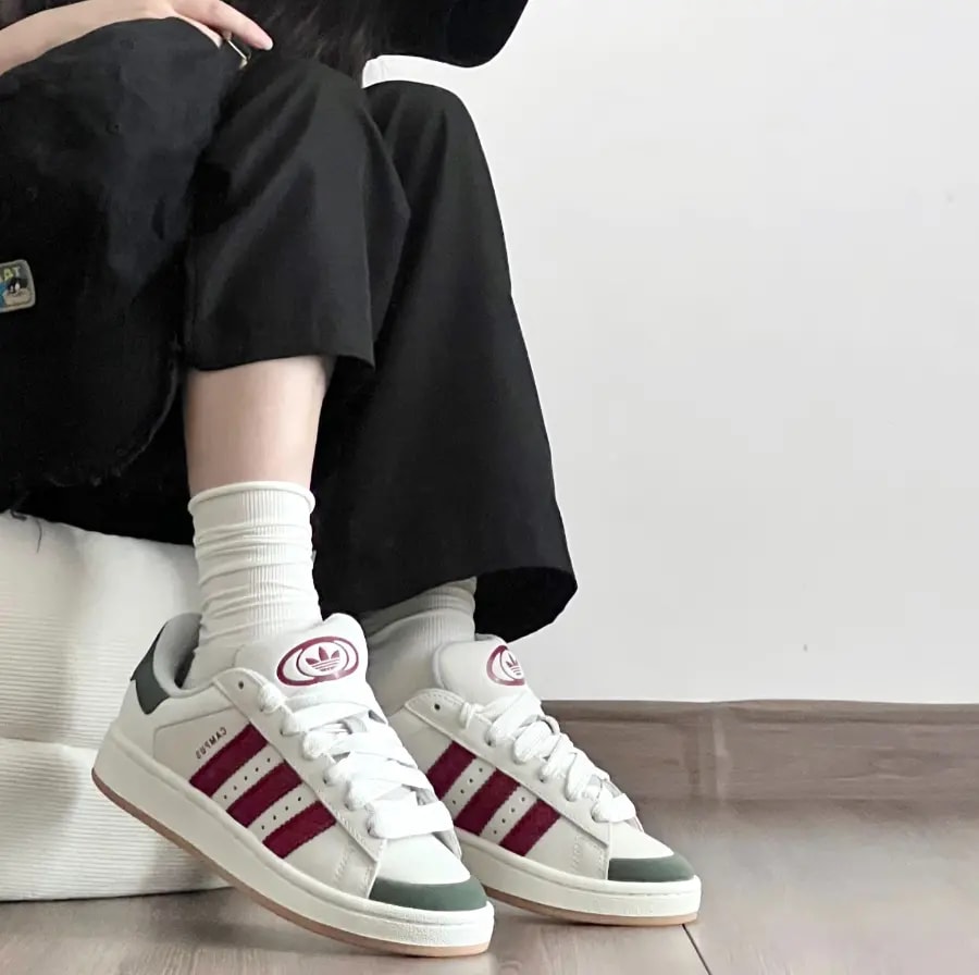 Giày Adidas Campus 00s 'White Red Green' IE3914 — ảnh 3