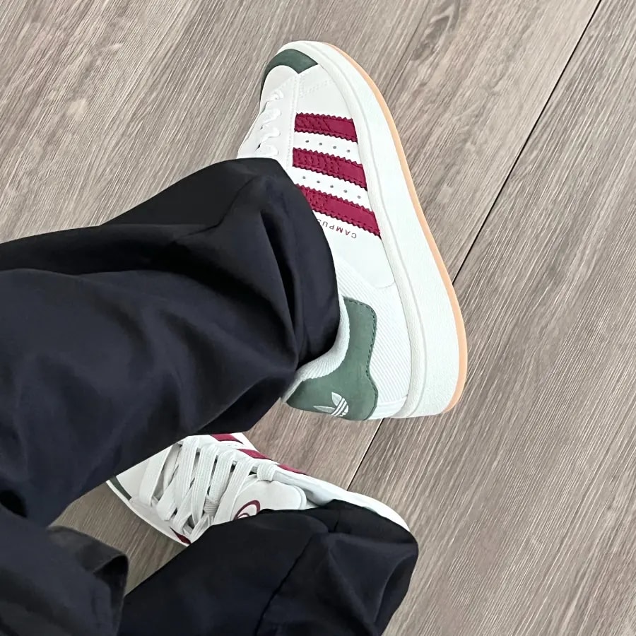 Giày Adidas Campus 00s 'White Red Green' IE3914 — ảnh 4