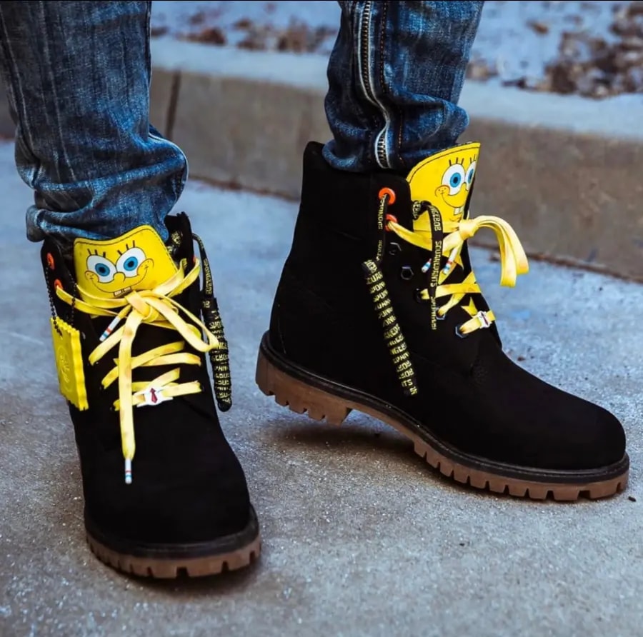 Giày Timberland 6 x SpongeBob SquarePants 'Black' A22TF001 — ảnh 2