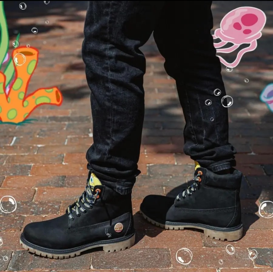 Giày Timberland 6 x SpongeBob SquarePants 'Black' A22TF001 — ảnh 3