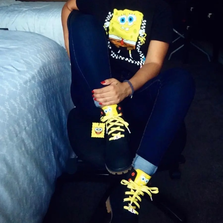 Giày Timberland 6 x SpongeBob SquarePants 'Black' A22TF001 — ảnh 4