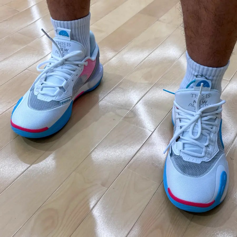 Giày LiNing Wade All City 12 'White Blue' ABAU015-1 — ảnh 4