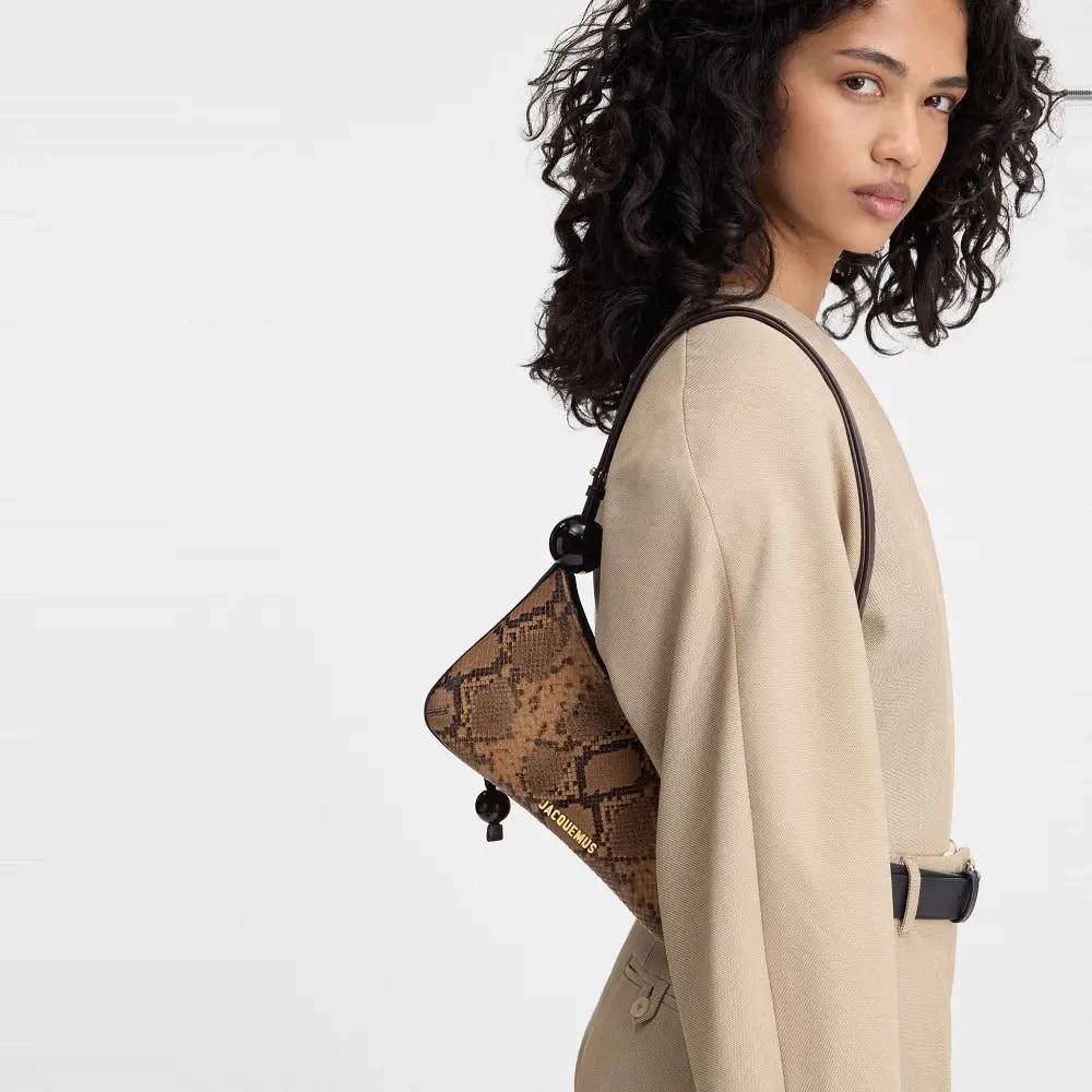 Túi Jacquemus The Bisou Perle 'Brown' 231BA057-3198-810 — ảnh 2