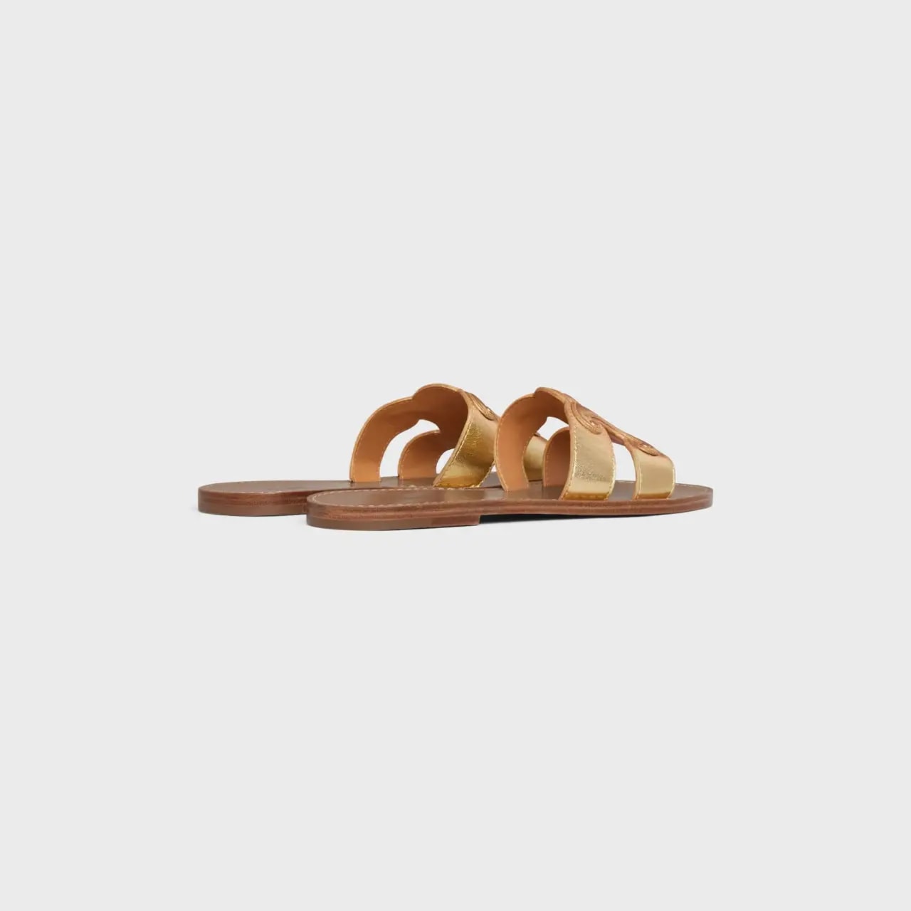 Dép Celine Triomphe Mule 'Gold' 352413093C-35OR — ảnh 3