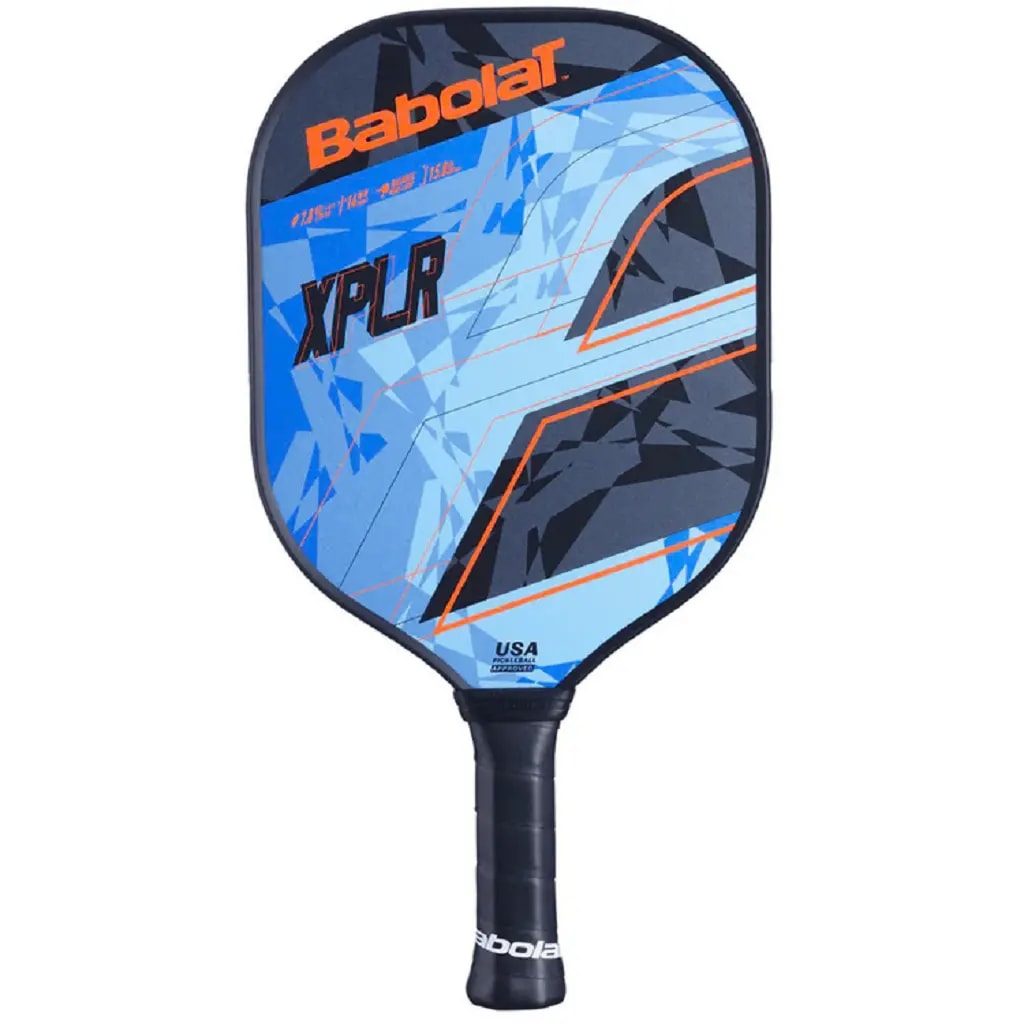 Vợt Pickleball Babolat XPLR 'Black Blue' — kich-thuoc: 14mm
