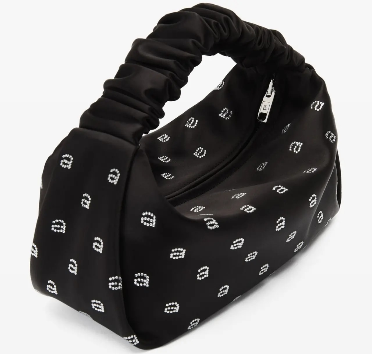 Túi Alexander Wang Hotfix Scrunchie Mini Bag In Satin 'Black' 20123R30T001 — ảnh 4