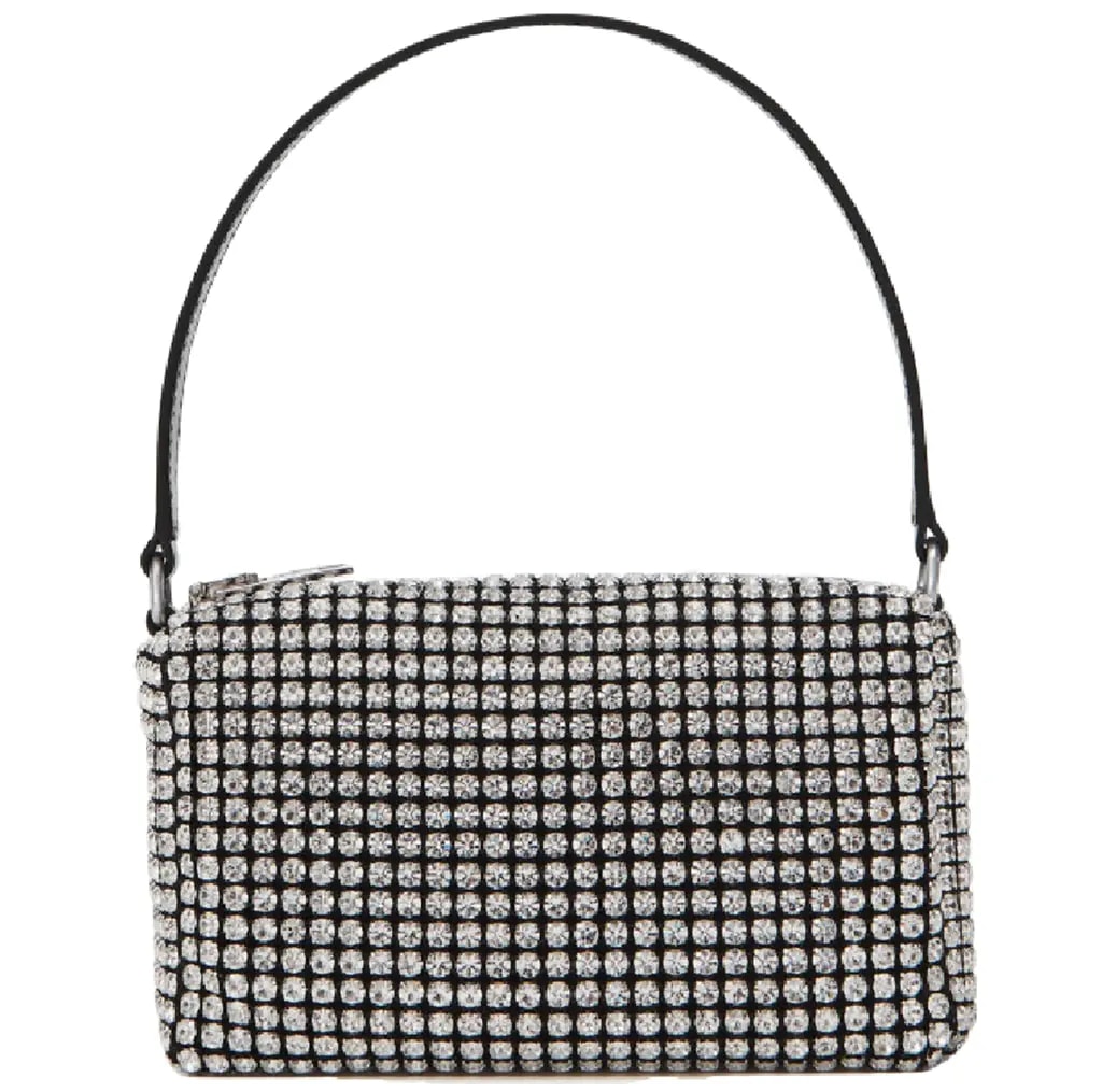 Túi Alexander Wang Heiress Medium Pouch In Rhinestone Mesh 'White' 2019P0813J100