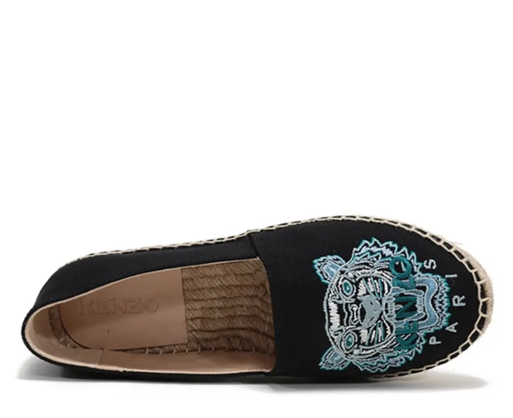 Giày Kenzo Fabric Tiger Head Embroidered 'Black' FA62ES180F70-99 — ảnh 3