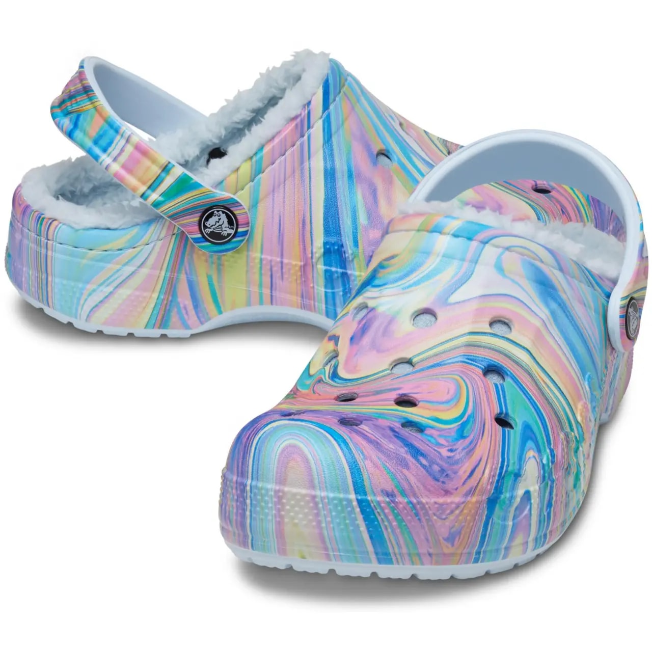 Dép Crocs Baya Lined Clogs 'Multicolor' 205975-4KV — ảnh 4