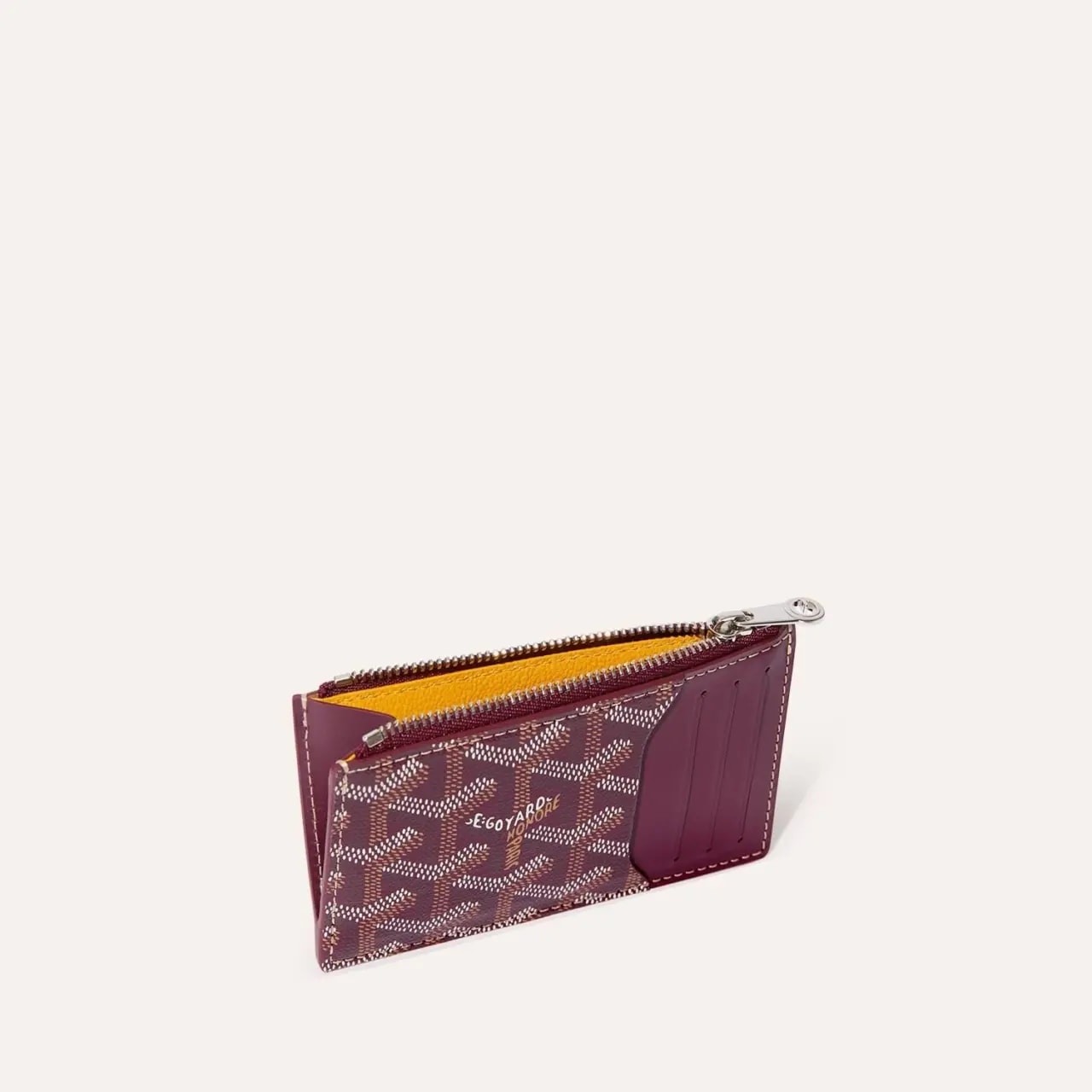 Ví Goyard Bourbon Zipped Card Holder 'Burgundy' BOURBOPMLTY33CL33P — ảnh 3